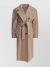 Max Mara Relaxed Fit Wool-cashmere Coat With Kimono Sleeves In Neutral