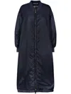Max Mara Long Padded Jacket In Black
