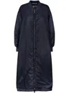 Max Mara Long Padded Jacket In Blue