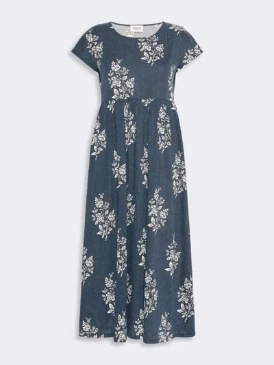 Max Mara Long Printed Jersey Dress In Multi