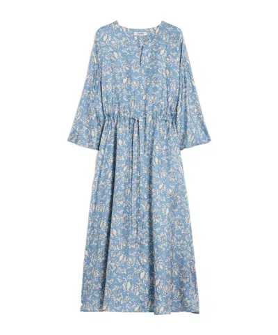 Max Mara Long Printed Twill Dress