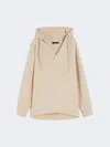 Max Mara Long Scuba Jersey Sweatshirt In Gold