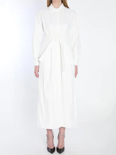 Max Mara Long Shirt Dress In White