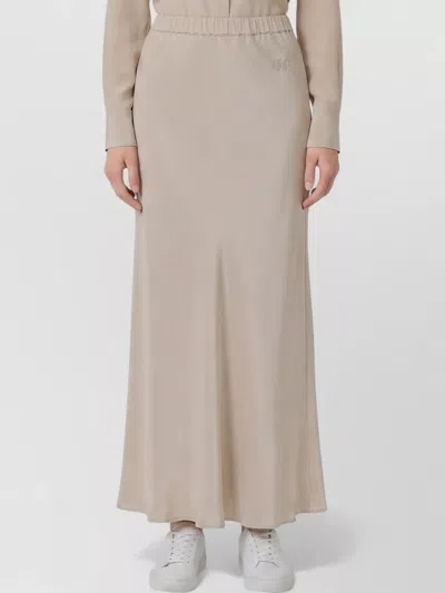 Max Mara Long Silk Skirt Elasticated Waist