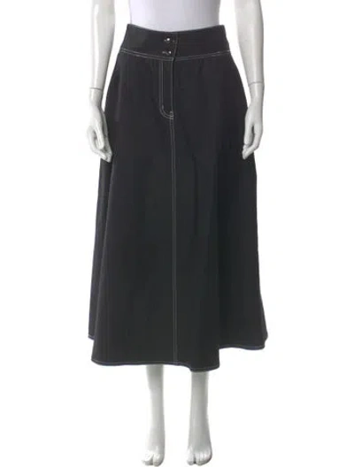Pre-owned Max Mara Long Skirt In Black