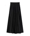 Max Mara Ruffled Skirt In Black