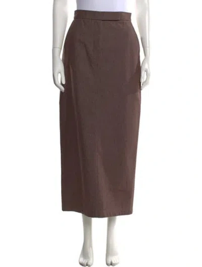 Pre-owned Max Mara Long Skirt In Brown