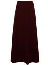 Max Mara Long Skirt 'giberna'  In Burgundy