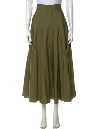 Pre-owned Max Mara Long Skirt In Green
