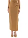 Max Mara Long Skirt "navona" In Beige