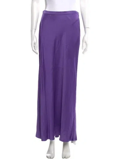 Pre-owned Max Mara Long Skirt In Purple