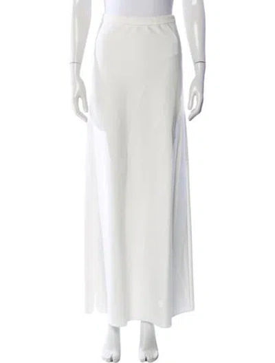 Pre-owned Max Mara Long Skirt In White