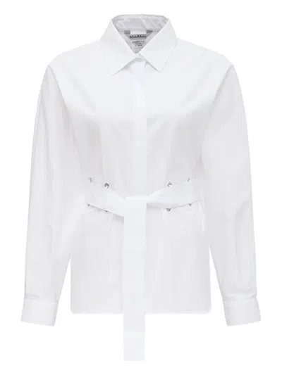 Max Mara Long-sleeve Belted Shirt