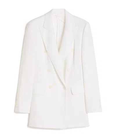 Max Mara Long Sleeve Blazer In Gray