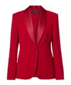 Max Mara Long Sleeve Blazer In Red