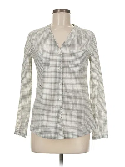 Pre-owned Max Mara Long Sleeve Blouse In Gray