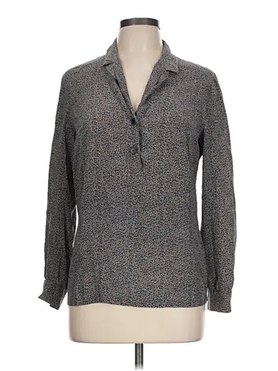 Pre-owned Max Mara Long Sleeve Blouse In Gray