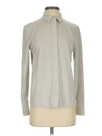 Pre-owned Max Mara Long Sleeve Blouse In Gray