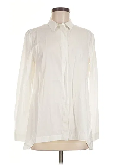Pre-owned Max Mara Long Sleeve Blouse In Ivory