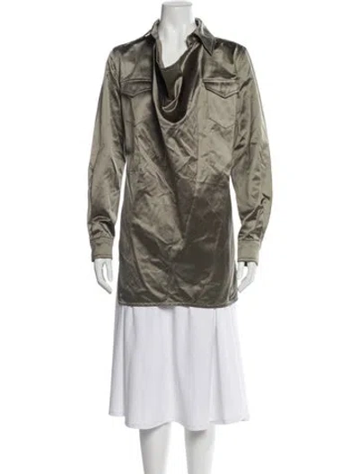 Pre-owned Max Mara Long Sleeve Blouse In Multi