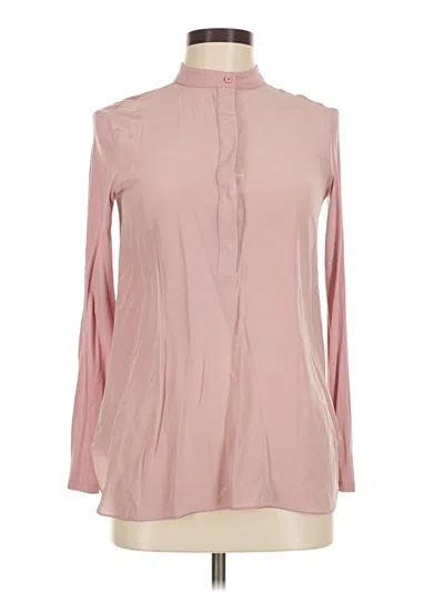 Pre-owned Max Mara Long Sleeve Blouse In Pink