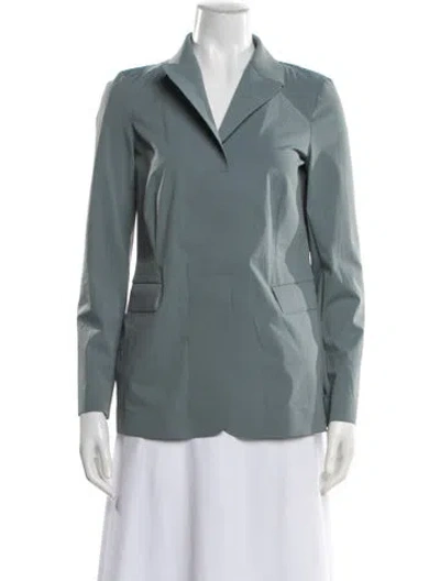 Pre-owned Max Mara Long Sleeve Blouse W/ Tags In Blue