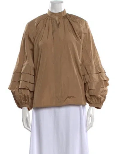 Pre-owned Max Mara Long Sleeve Blouse W/ Tags In Neutral
