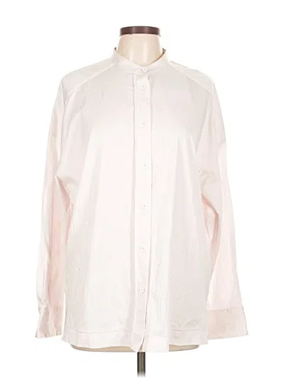 Pre-owned Max Mara Long Sleeve Button Down Shirt In Pink