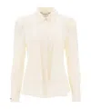 Max Mara Long Sleeve Button-down Shirt In White