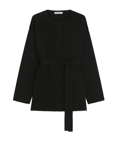 Max Mara Long Sleeve Cardigan In Black
