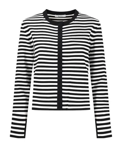 Max Mara Long Sleeve Cardigan In Black