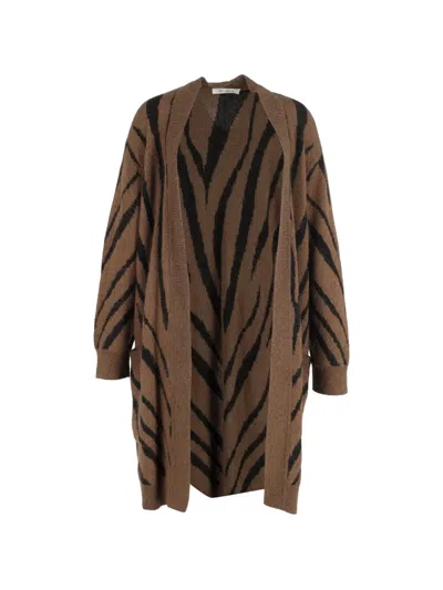 Pre-owned Max Mara Long-sleeve Cardigan In Brown