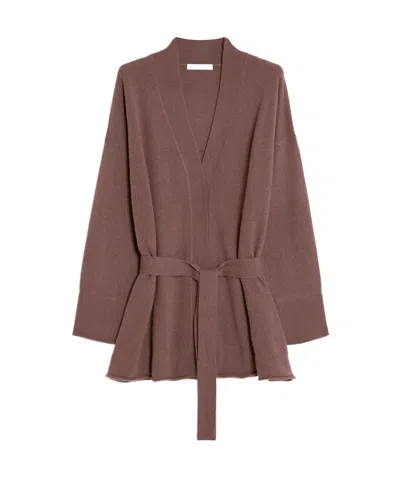 Max Mara Long Sleeve Cardigan In Wisteria Color