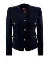 Max Mara Long Sleeve Casual Jacket In Black