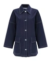 Max Mara Long Sleeve Casual Jacket In Blue