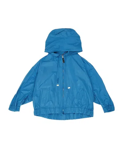 Max Mara Long Sleeve Casual Jacket In Blue