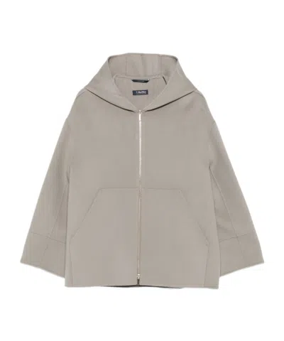 Max Mara Long Sleeve Casual Jacket In Gray