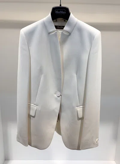 Max Mara Long Sleeve Casual Jacket In White