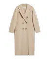 Max Mara Madame Virgin Wool And Ecru Cashmere Coat In Neutral