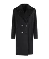 Max Mara Long Sleeve Coat In Black