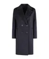 Max Mara Long Sleeve Coat In Blue