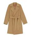 Max Mara Long Sleeve Coat In Brown