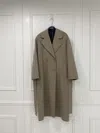Max Mara Long Sleeve Coat In Green
