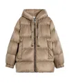 Max Mara Long Sleeve Cotton Coat In Brown