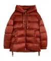 Max Mara Down Jacket In Water-repellent Taffeta In Red