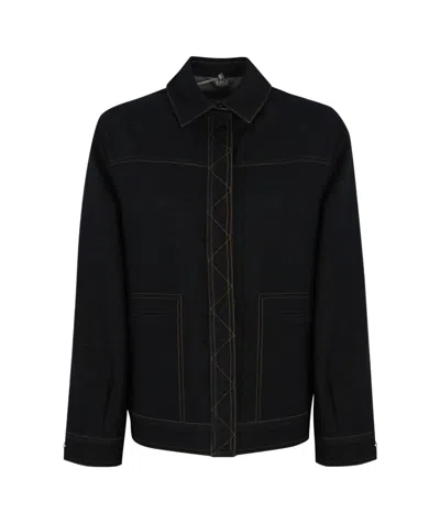 MAX MARA LONG SLEEVE DENIM JACKET