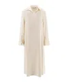 Max Mara Stretch Silk Ossola Dress With Long Sleeves