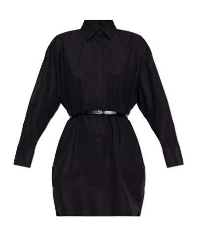 Max Mara Long Sleeve Dress In Black