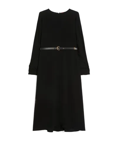 Max Mara Long Sleeve Dress In Black