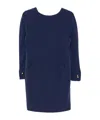Max Mara Button-cuff Mini Dress In Multi